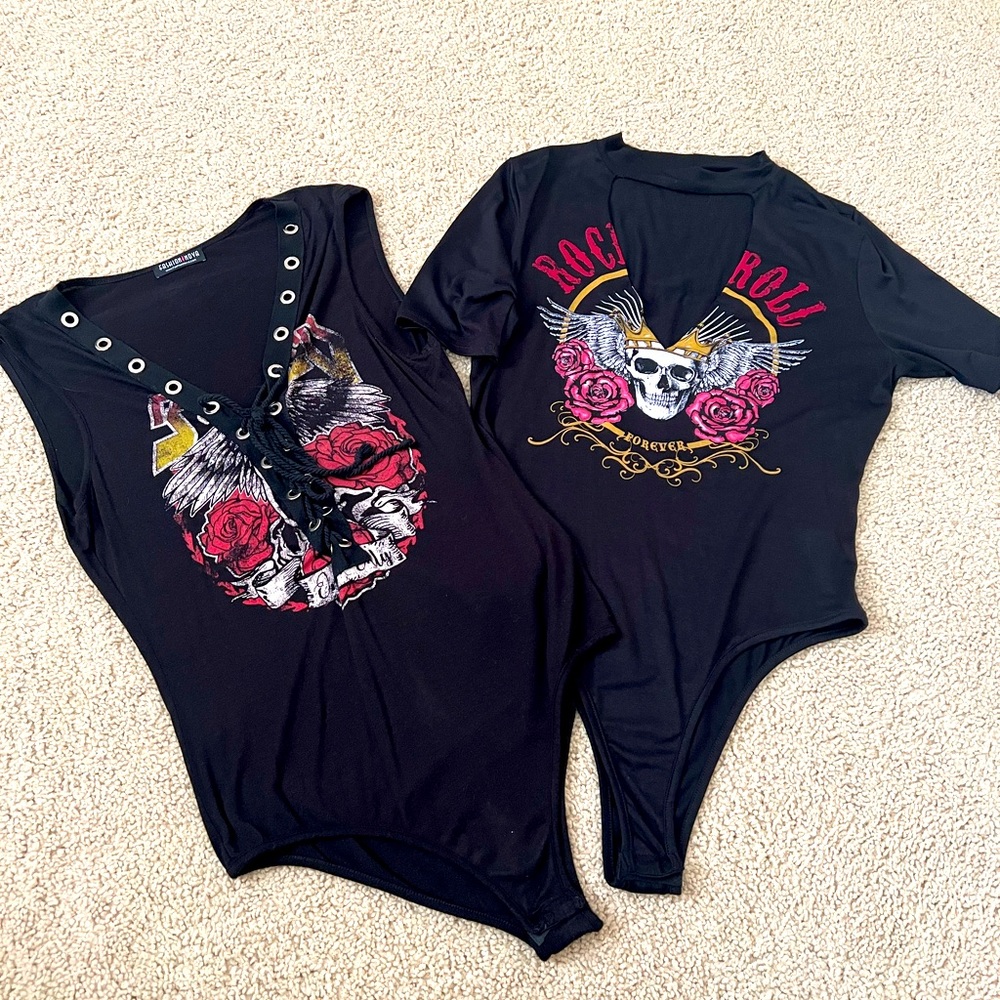 2 fashion nova bodysuits